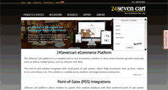 Desktop Screenshot of 24sevencart.com